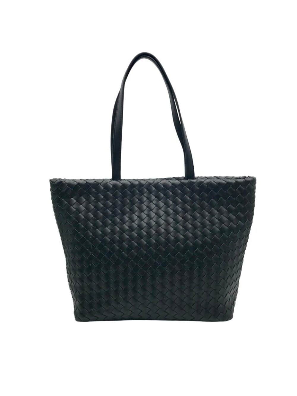 On 34th Black Woven Tote Bag